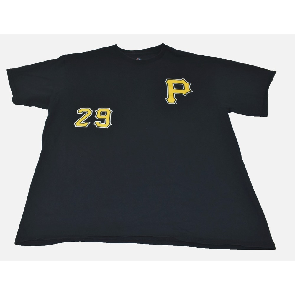 Pittsburgh Pirates MLB Unisex T-Shirt Size XL Cervelli #29 Black Short Sleeve